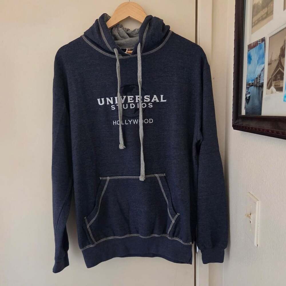 Universal Studios Hollywood Navy Blue Hoodie Sweatshirt Medium